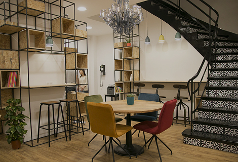 Espaço de convivência e café